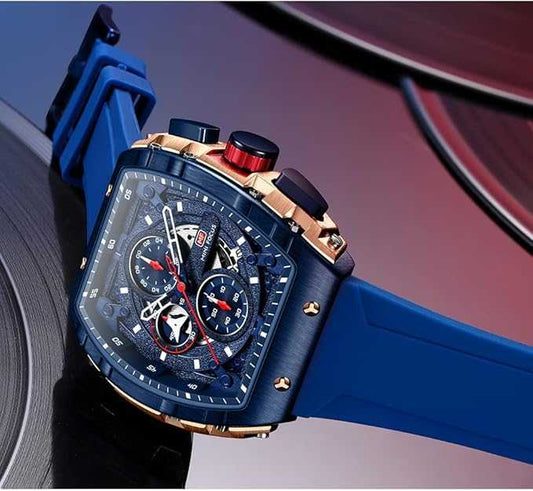 MINI FOCUS Fashion Hollow Big Dial Watch