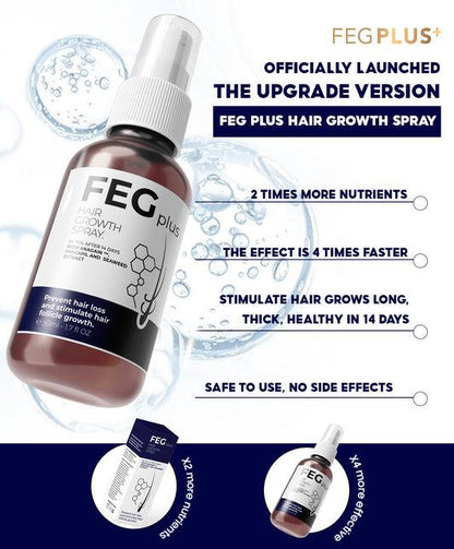 FEG PLUS™ Fast Hair Growth Spray + FREE Derma Roller