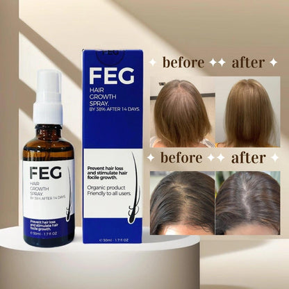 FEG PLUS™ Fast Hair Growth Spray + FREE Derma Roller
